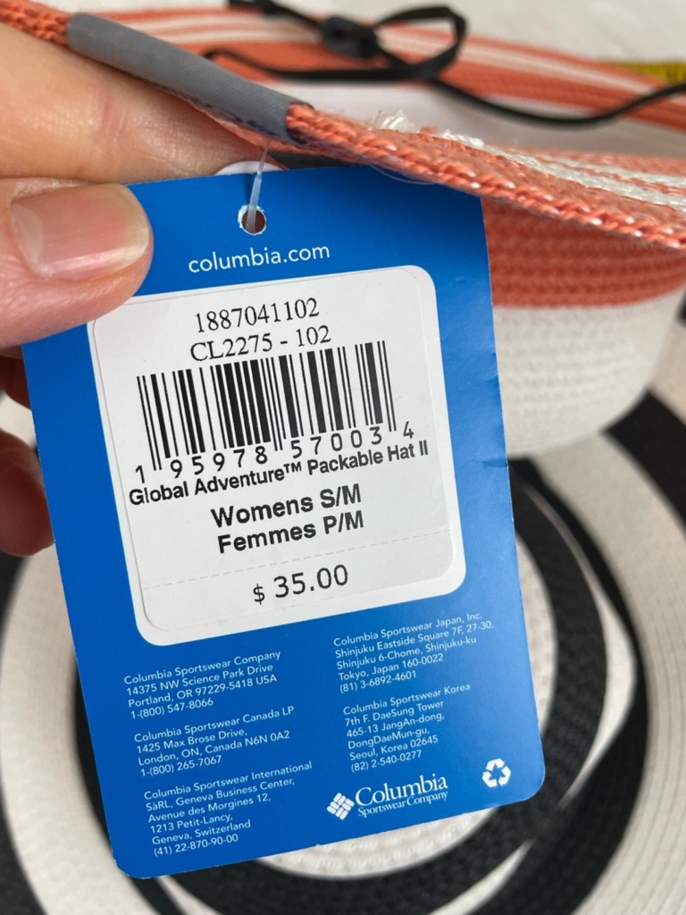 New Columbia Omni shade Wide Brim Straw Sun Hat  and Target hat - Picture 4 of 12